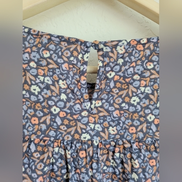 Universal Threads Purple Ballon Sleeve Flower cottagecore Blouse XS - Picture 11 of 12